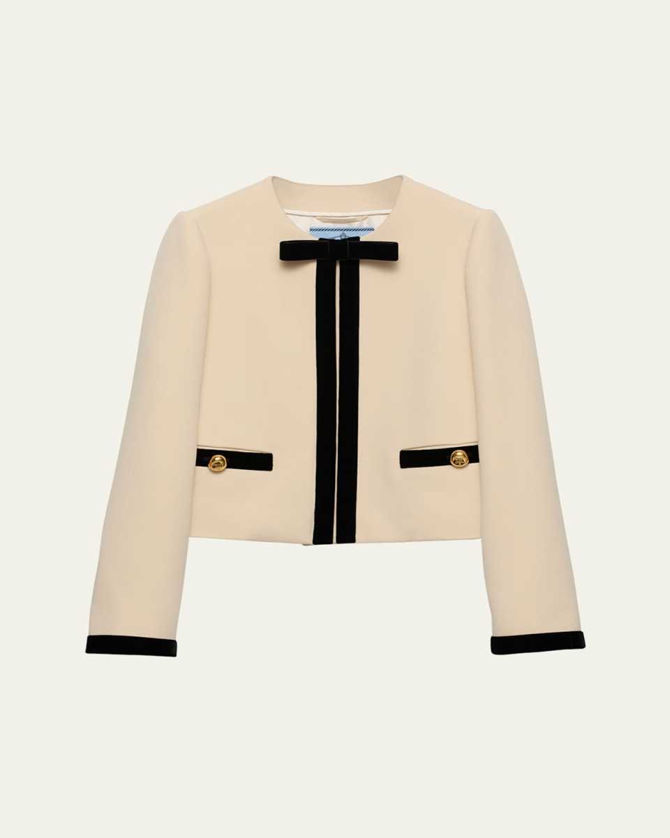 Bow Cropped Jacket